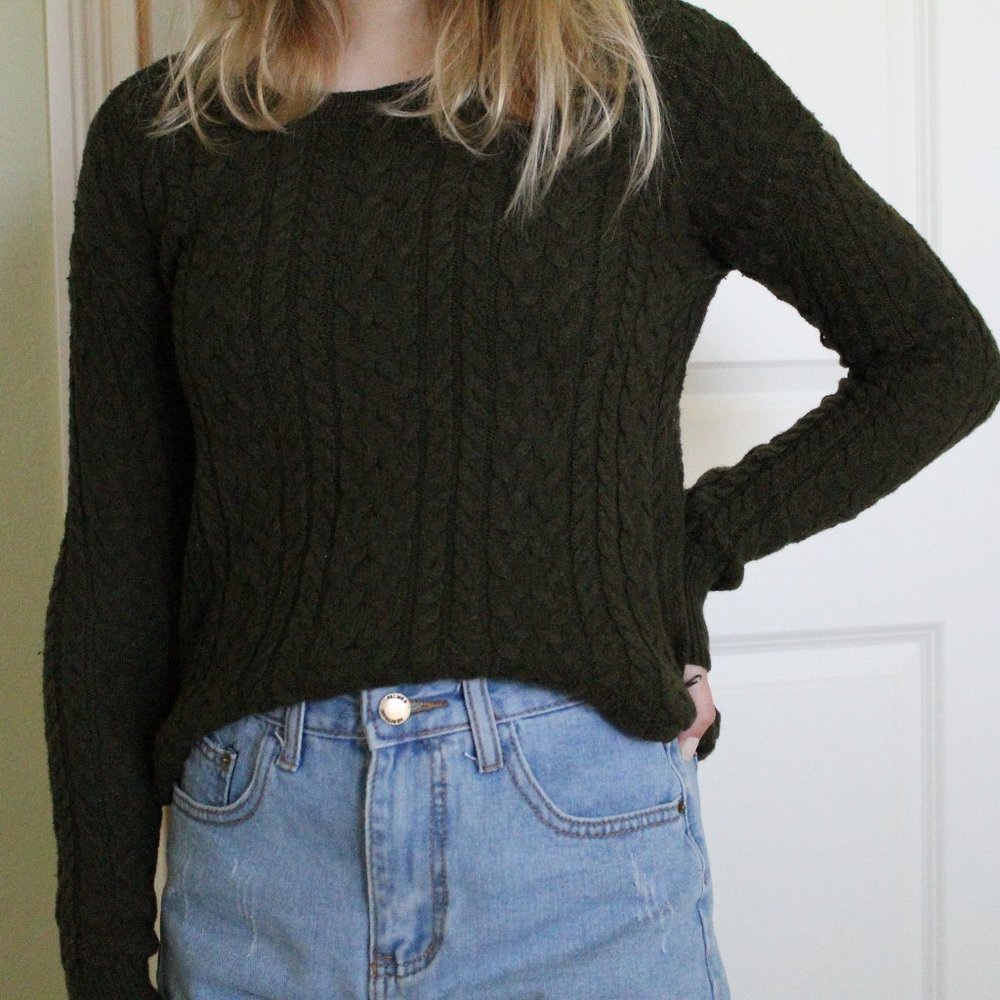 Forest Green American Eagle Sweater